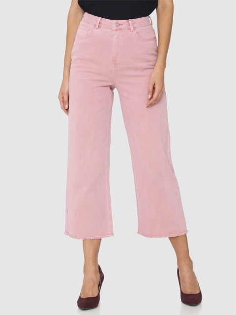 

Vero Moda Women Pink Relaxed Fit Cropped Jeans