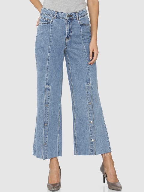 

Vero Moda Women Blue Flared High-Rise Clean Look Jeans