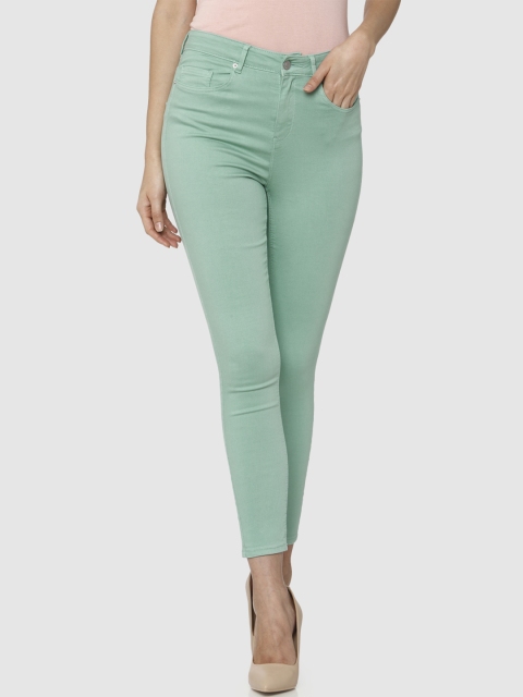 

Vero Moda Women Green Skinny Fit High-Rise Clean Look Stretchable Jeans