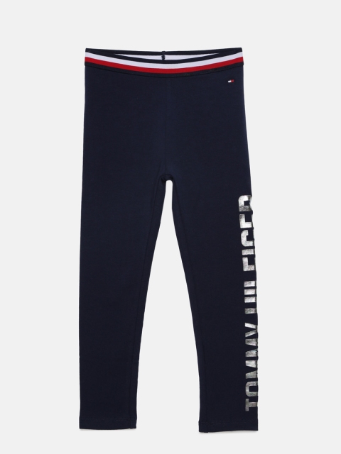 

Tommy Hilfiger Girls Navy Blue Printed Leggings