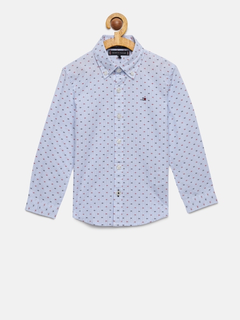 

Tommy Hilfiger Boys Multicoloured Regular Fit Printed Casual Shirt, Multi