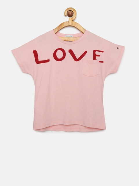 

Tommy Hilfiger Girls Pink Printed T-shirt