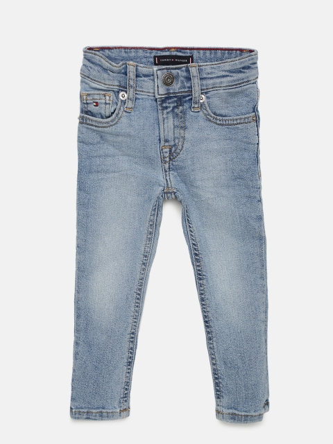 

Tommy Hilfiger Boys Blue Mid-Rise Clean Look Stretchable Denim Jeans