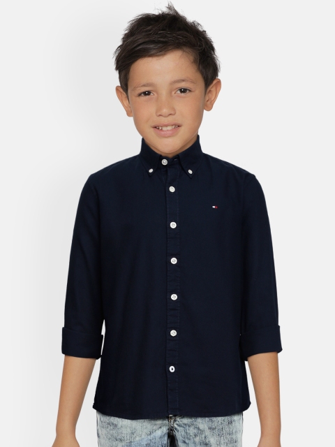 

Tommy Hilfiger Boys Navy Blue Pure Cotton Casual Shirt