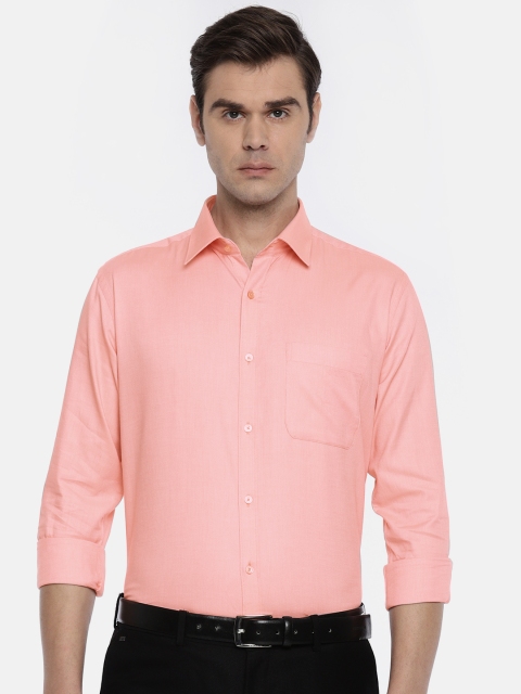 

Raymond Men Orange Slim Fit Solid Formal Shirt