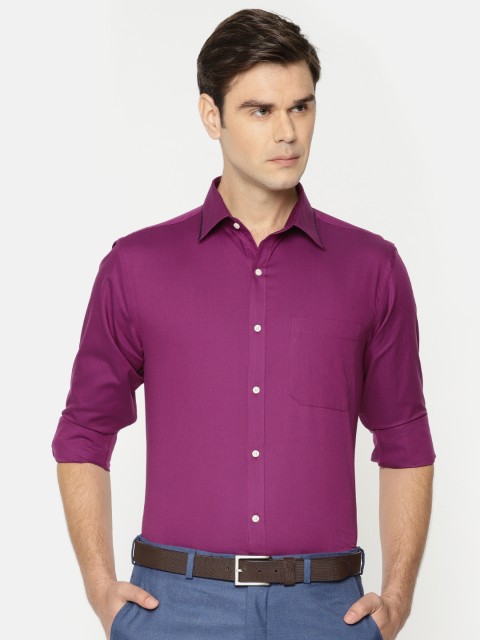 

Raymond Men Violet Slim Fit Solid Formal Shirt