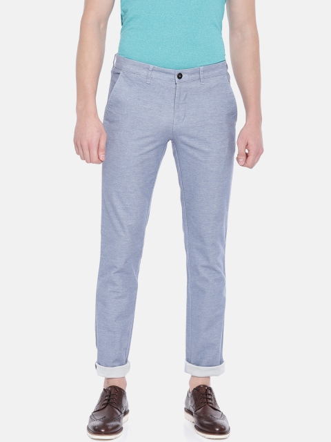 

Park Avenue Men Blue Slim Fit Solid Regular Trousers