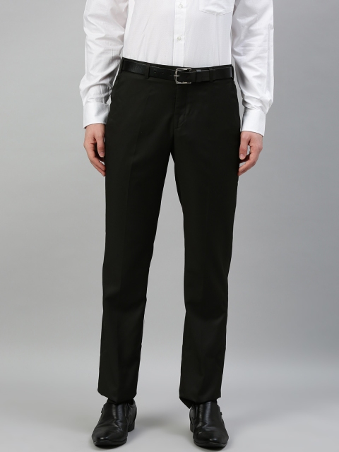 

Park Avenue Men Black Smart Slim Fit Solid Formal Trousers