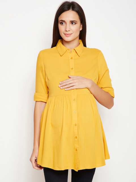 

Oxolloxo Yellow Solid Tunic