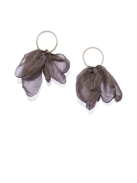 

Pipa Bella Brown & Gold-Toned Contemporary Drop Earrings