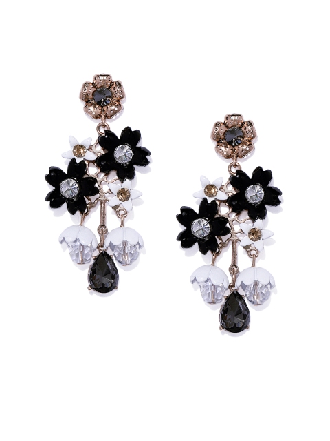 

Pipa Bella Black & White Floral Drop Earrings