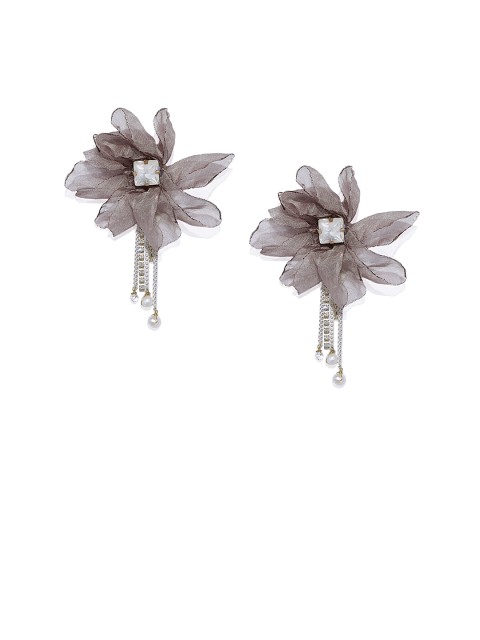 

Pipa Bella Brown & White Floral Drop Earrings