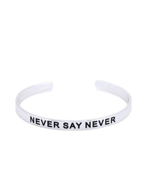 

Pipa Bella Silver Plated Never Say Never Karma Bangle