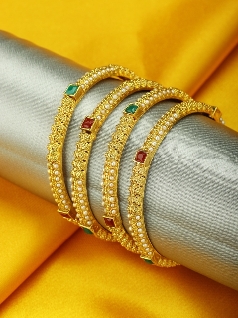 

Peora Set of 2 18 K Gold-Plated Bangles
