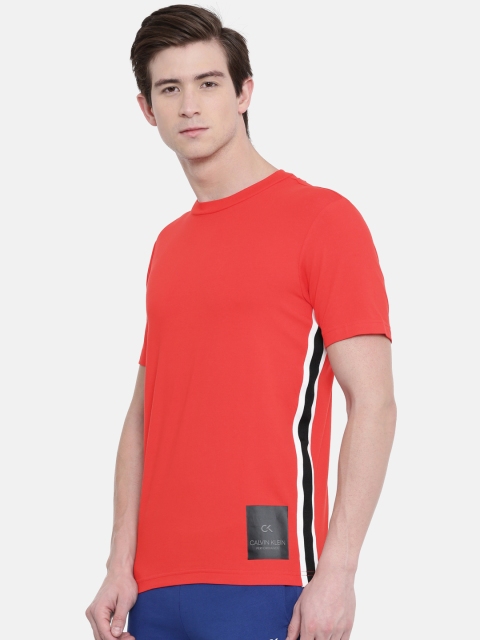 

Calvin Klein Jeans Men Red Solid Round Neck T-shirt