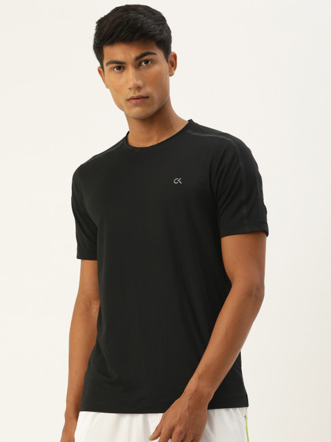 

Calvin Klein Jeans Men Black Solid Workout SS Tee