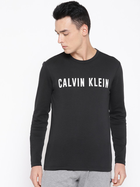 

Calvin Klein Jeans Men Black Printed Round Neck T-shirt