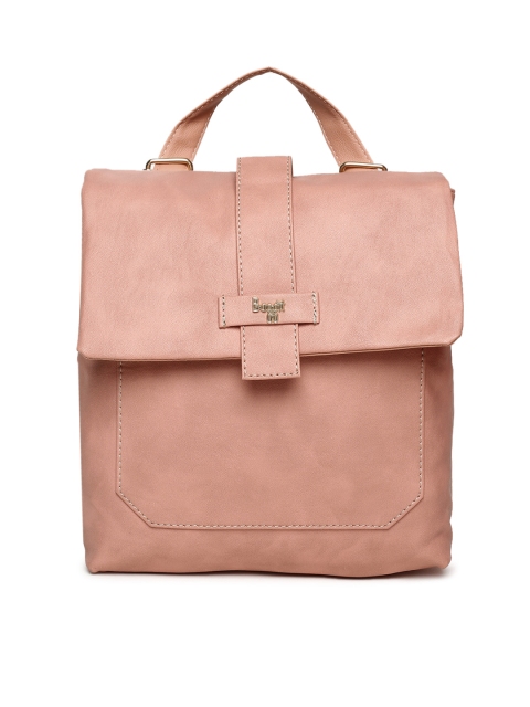 

Baggit Women Pink Solid Backpack