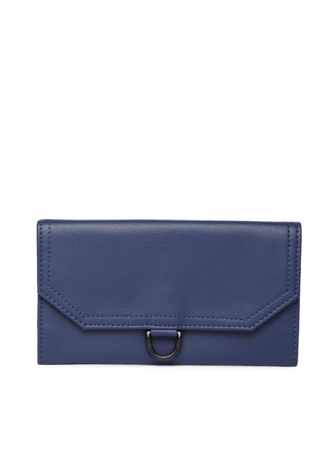 

Baggit Women Navy Blue Solid Two Fold Wallet