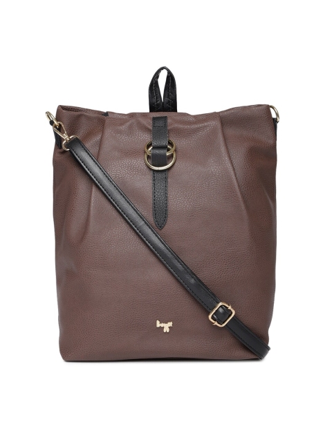 

Baggit Brown Solid Sling Bag