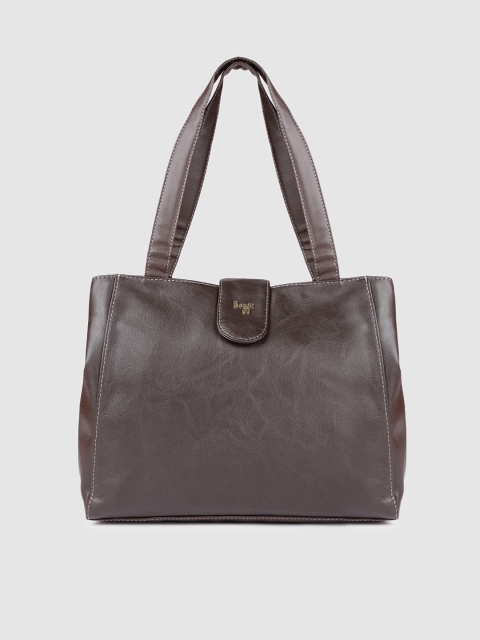 

Baggit Brown Solid Structured Shoulder Bag