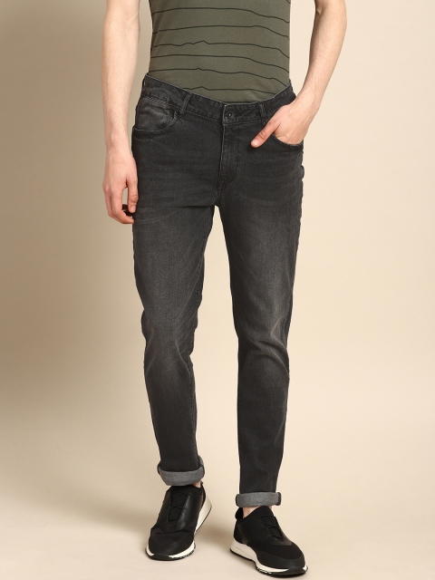 

ether Men Black Skinny Fit Mid-Rise Clean Look Stretchable Jeans