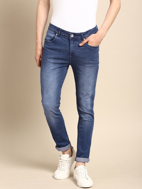 

ether Men Blue Skinny Fit Mid-Rise Clean Look Stretchable Jeans