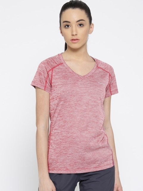 

Columbia Women Mauve Solid Zero Rules T-shirt