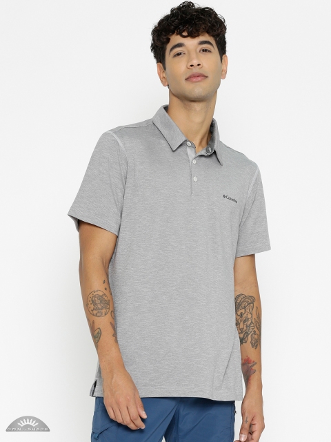 

Columbia Men Grey Melange Tech Trail Polo T-shirt