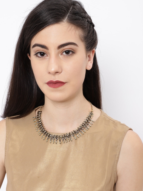 

Ayesha Gold-Toned Alloy Oxidised Necklace