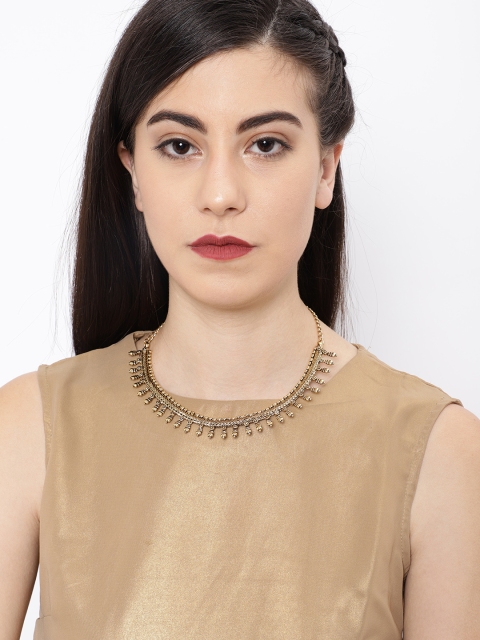 

Ayesha Gold-Toned Alloy Oxidised Necklace