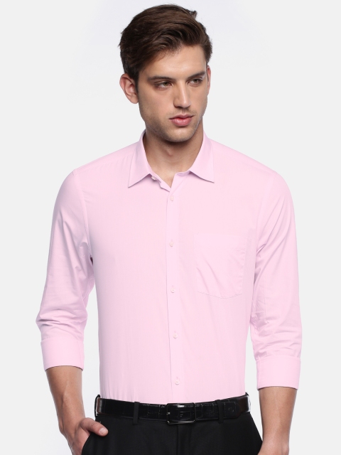 

Blackberrys Men Pink Slim Fit Solid Formal Shirt