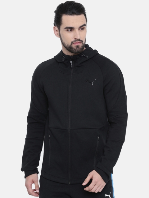 

Puma Men Black Evostripe Move Solid Hooded Sweatshirt