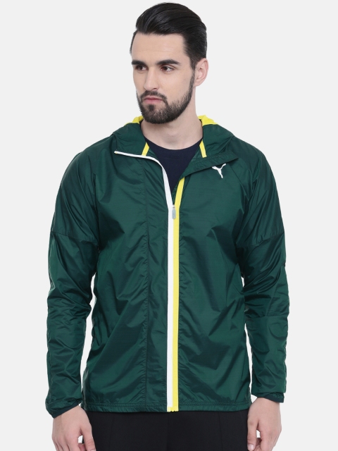 

Puma Men Green Solid LastLap Windcheater Water Resistant Sporty Jacket