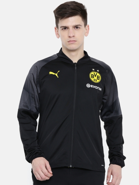 

Puma Men Black Regular Fit Solid BVB Stadium With Sponsor Log DRYCELL Sporty Jacket