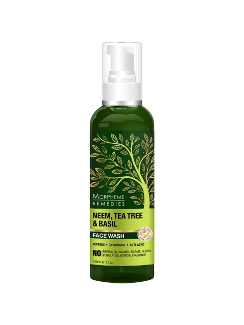 

Morpheme Remedies Neem, Tea Tree & Basil Face Wash 120ml, Nude