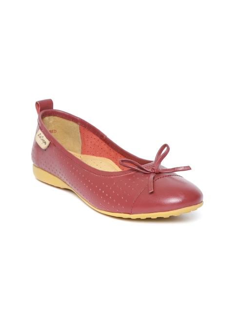 

Lee Cooper Women Maroon Solid Ballerinas