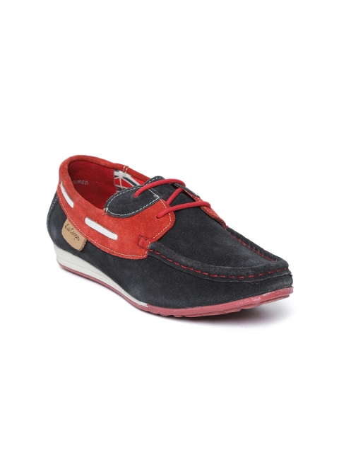 

Lee Cooper Women Navy Blue & Red Colourblocked Boat Shoes