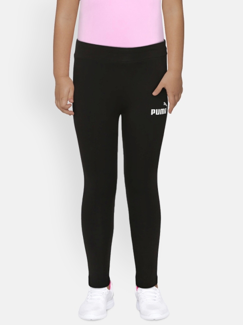 

Puma Girls Black ESS Ankle-Length Leggings