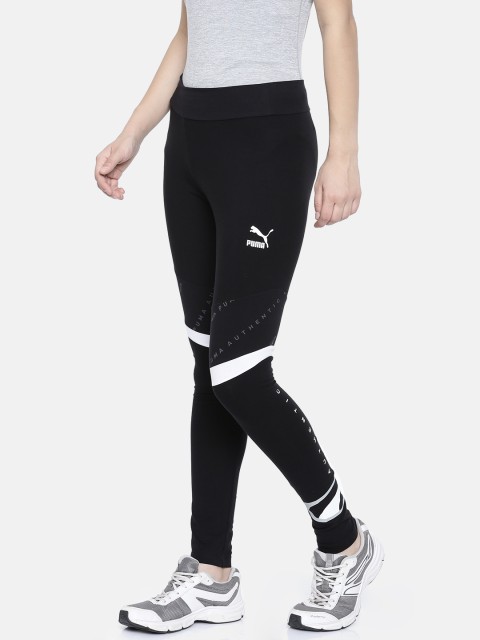 

Puma Women Black Printed 90s Retro Leggings Tights