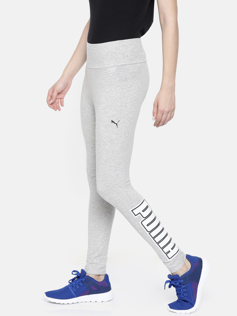 

Puma Women Grey Melange Printed Rebel Reload Tights