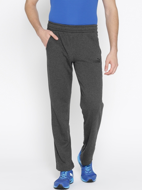 

Puma Men Charcoal Grey ESS Log op Heather Track Pants
