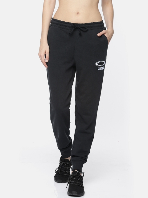 

Puma Women Black Solid OG Cuffed Wmns Joggers