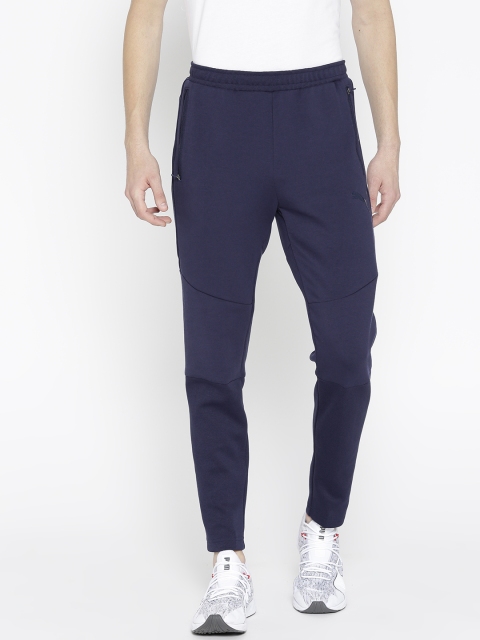 

Puma Men Navy Blue Solid Evostripe Move Track Pants