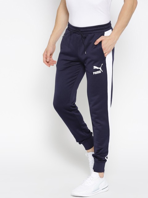 

Puma Men Navy Blue Solid Iconic T7 Slim Fit Joggers