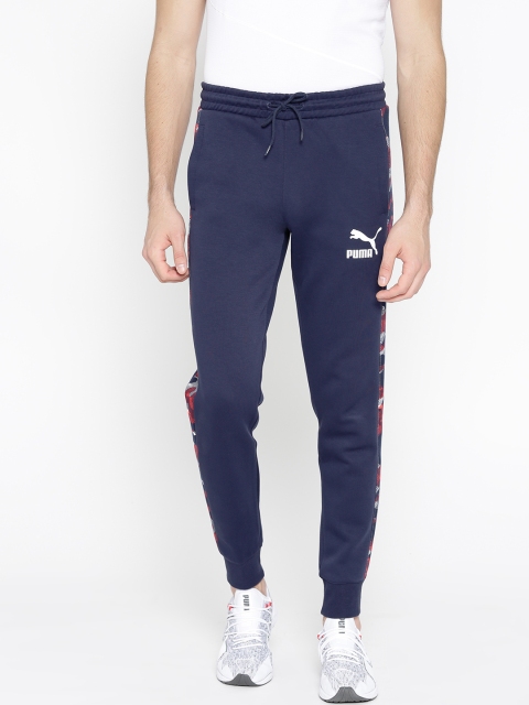 

Puma Men Navy Blue Solid Classics T7 Joggers