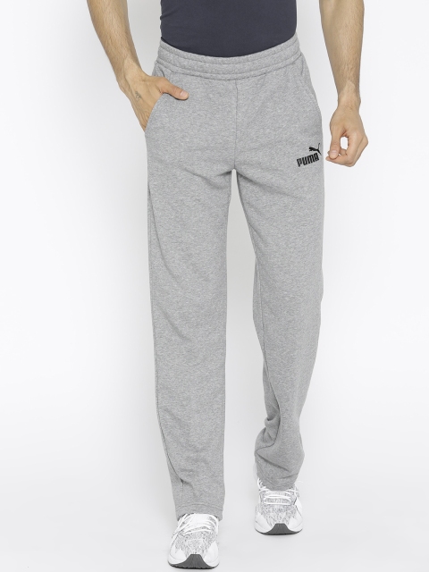 

Puma Men Grey Melange Solid ESS Logo TR op. Track Pants