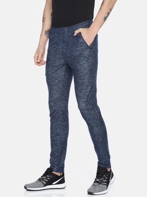

Puma Men Navy Blue Slim Fit Solid Elevated Track Pant
