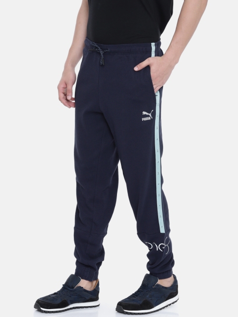 

Puma Men Navy Solid VK Slim Fit Joggers, Navy blue