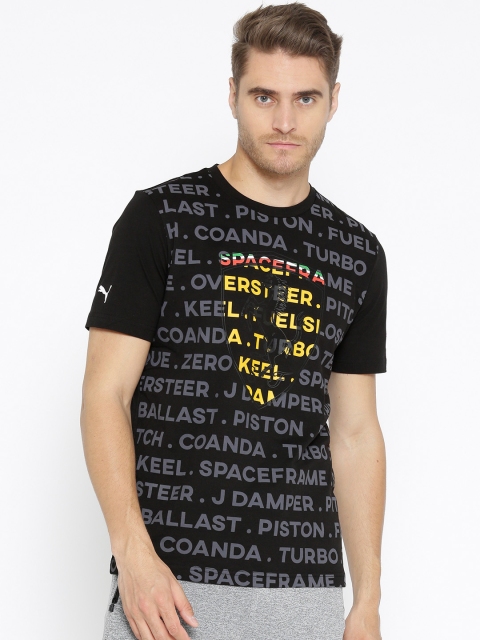 

PUMA Motorsport Men SF Big Shield Printed T-shirt, Black